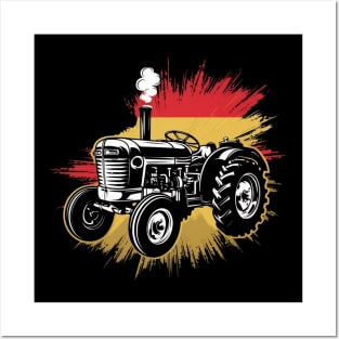 Alter deutscher Traktor für Landwirte und Traktorliebhaber Posters and Art